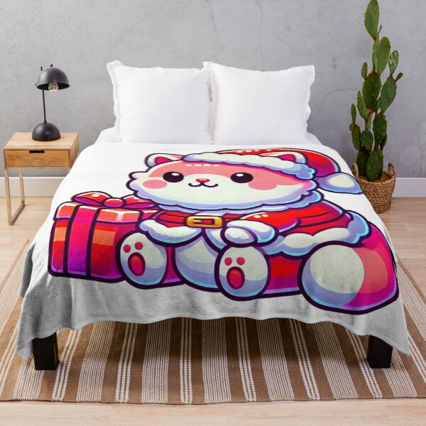 Item preview, Cute Santa Kitty with Gift designed and sold by Little Care Studio.