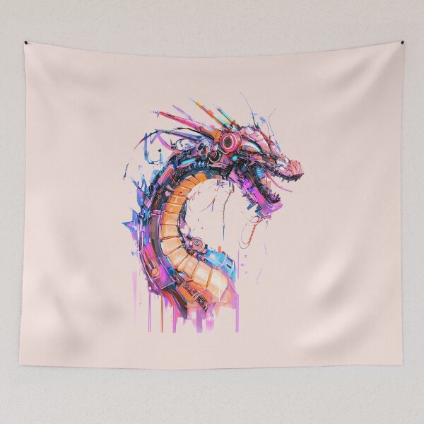 Item preview, Cyberpunk Mecha Dragon designed and sold by PixelReverb.