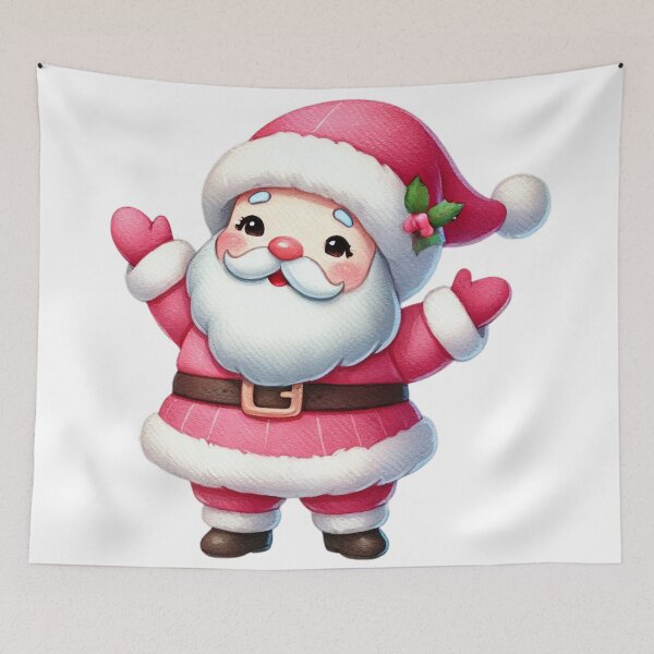 Item preview, Adorable Santa in Pink Outfit designed and sold by Little Care Studio.