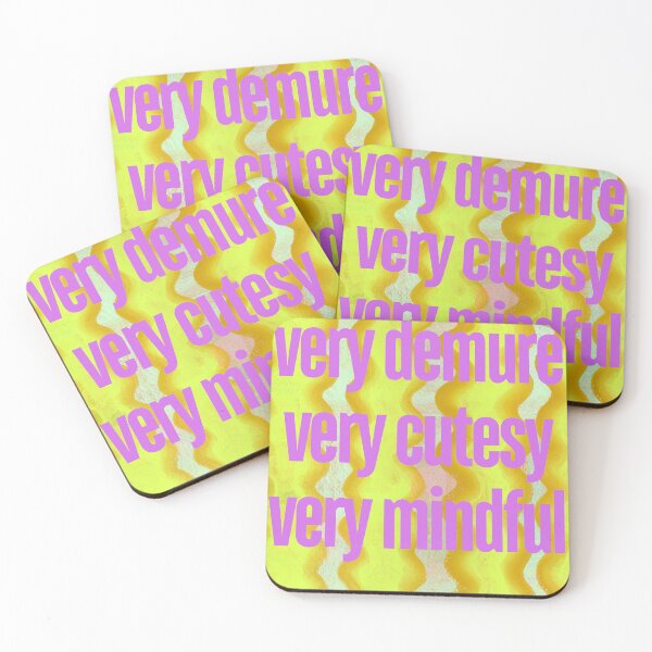 Item preview, Ironic Demure – Very Cutesy, Very Mindful, Very Retro Neon Design designed and sold by Jemma Jamie Skidmore.