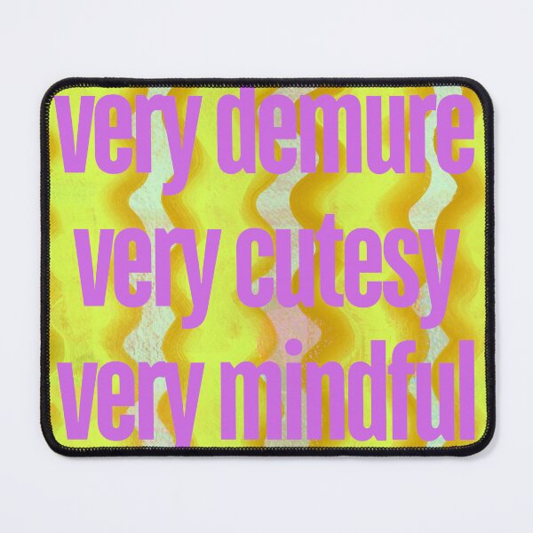 Item preview, Ironic Demure – Very Cutesy, Very Mindful, Very Retro Neon Design designed and sold by Jemma Jamie Skidmore.