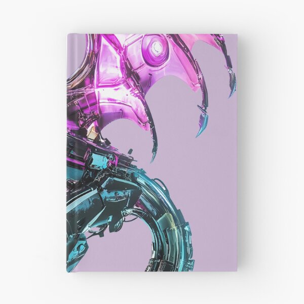 Item preview, Neon Cyberpunk Robotic Dragon Purple Blue designed and sold by PixelReverb.