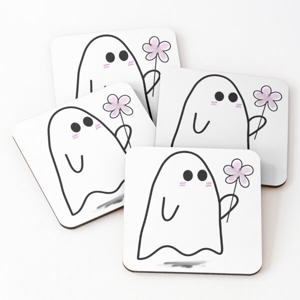 Item preview, Phantom Flora - Adorable Ghost Holding Flower designed and sold by Lu7u.