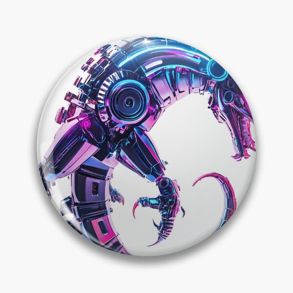 Item preview, Neon Futuristic Mecha Dragon designed and sold by PixelReverb.