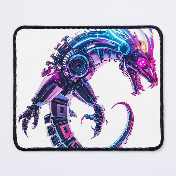 Item preview, Neon Futuristic Mecha Dragon designed and sold by PixelReverb.