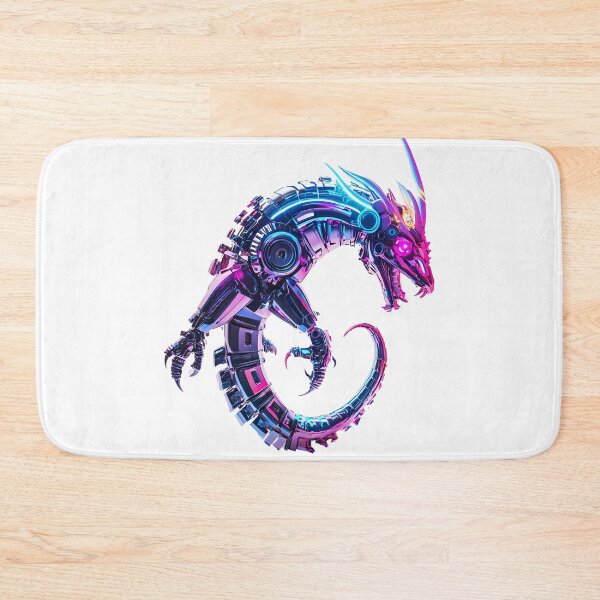 Item preview, Neon Futuristic Mecha Dragon designed and sold by PixelReverb.
