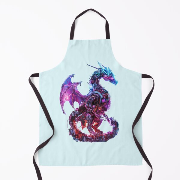 Item preview, Neon Cyberpunk Mechanical Dragon designed and sold by PixelReverb.