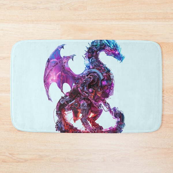 Item preview, Neon Cyberpunk Mechanical Dragon designed and sold by PixelReverb.