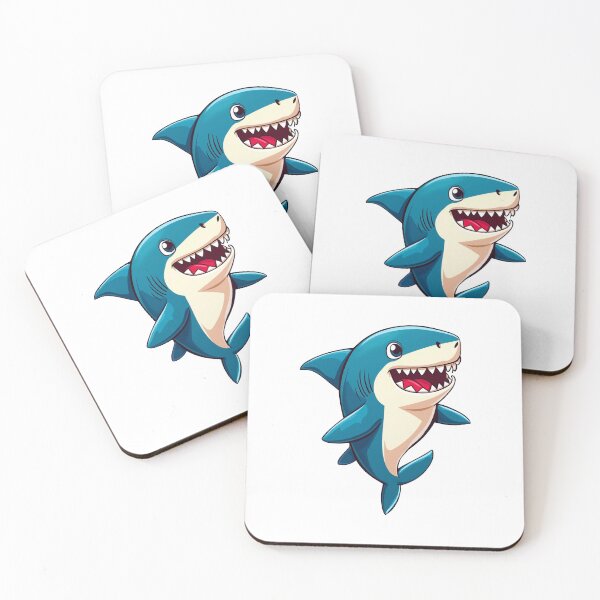 Item preview, Funny and Cute Anime Bull Shark designed and sold by ThreeftlyPicks.