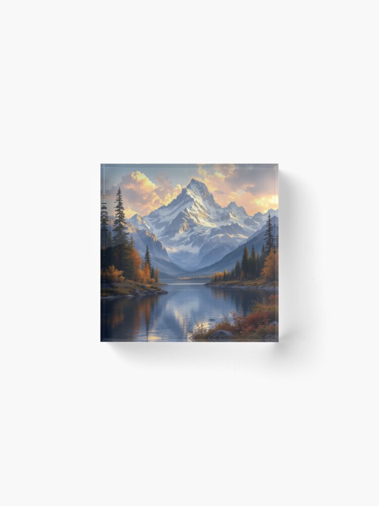 Thumbnail 2 of 5, Acrylic Block, Peaceful and Calm designed and sold by LenCarol.