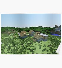 The Village - Minecraft Landscape Poster