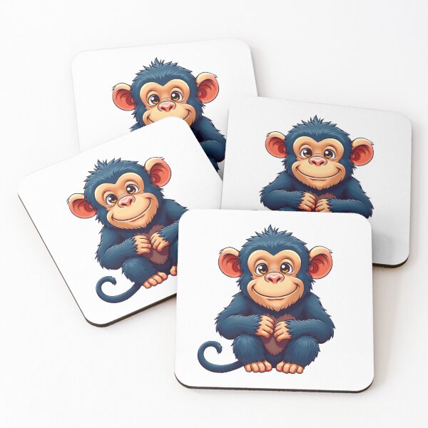 Item preview, Funny and Cute Anime Chimpanzee designed and sold by ThreeftlyPicks.