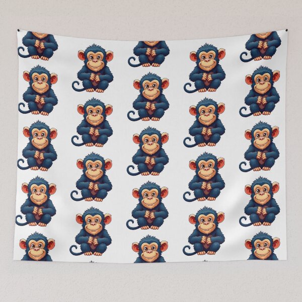 Item preview, Funny and Cute Anime Chimpanzee designed and sold by ThreeftlyPicks.