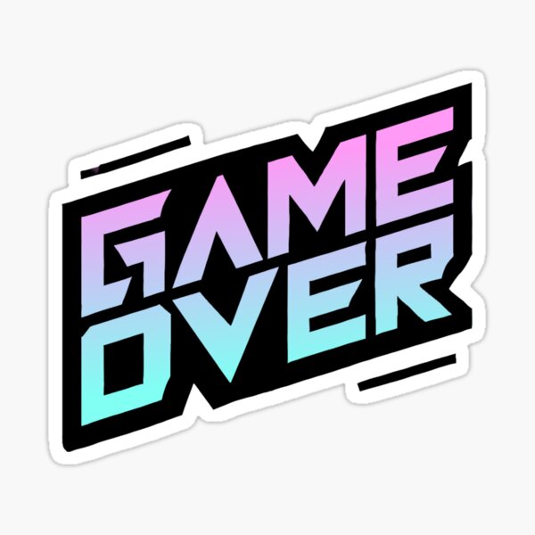 Item preview, GAME OVER black-pink designed and sold by II0FU5.