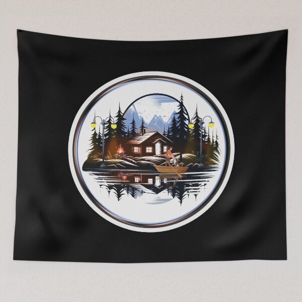 Item preview, Vintage Cabin - (Beautiful Scenery). designed and sold by Mahesh95singh.