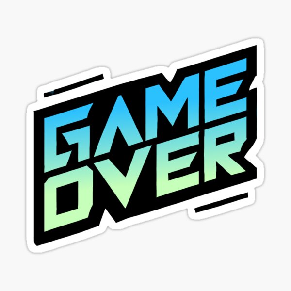 Item preview, GAME OVER black-blue designed and sold by II0FU5.