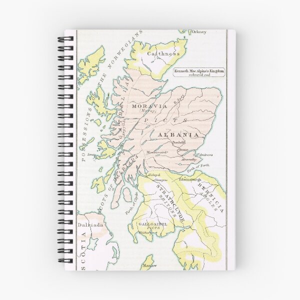 Item preview, Map of Scotland in 850 AD designed and sold by artfromthepast.