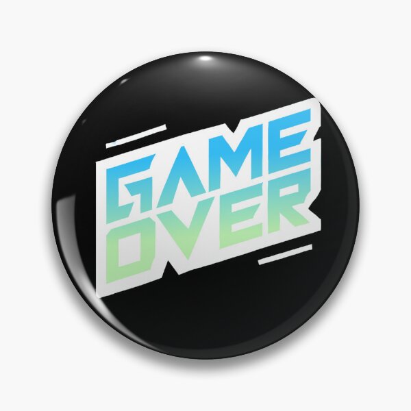 Item preview, GAME OVER white-blue designed and sold by II0FU5.