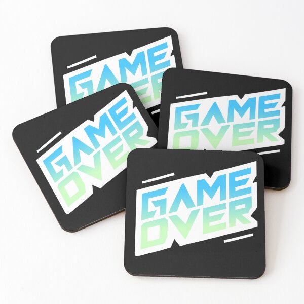 Item preview, GAME OVER white-blue designed and sold by II0FU5.