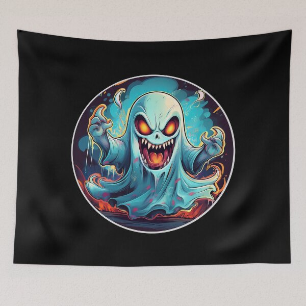 Item preview, Cartoon Angry Spooky Ghost designed and sold by Boxing Kangaroo Retail Company.