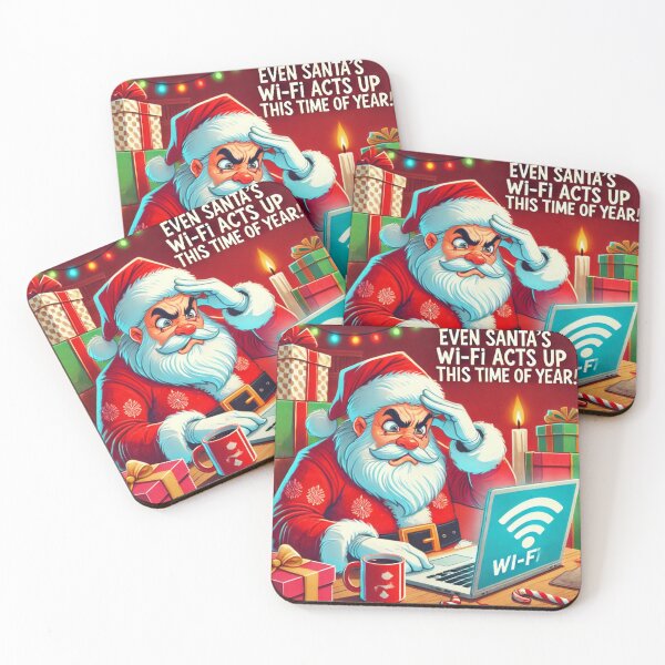 Item preview, Annoyed Santa Wifi Issue on Christmas designed and sold by itskrrish.