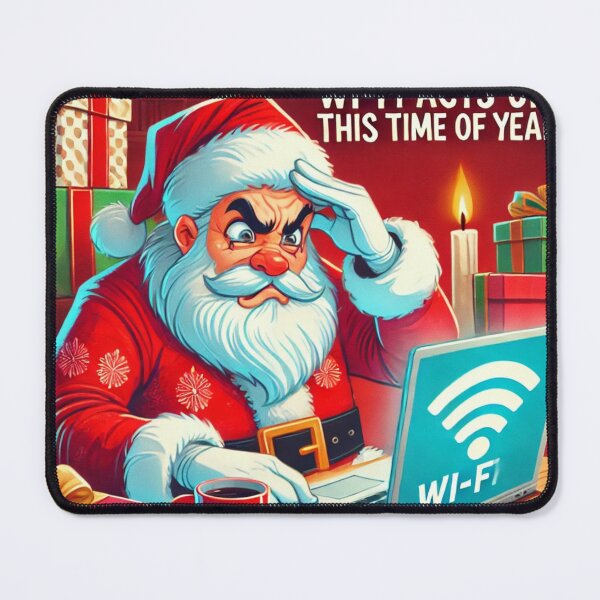 Item preview, Annoyed Santa Wifi Issue on Christmas designed and sold by itskrrish.