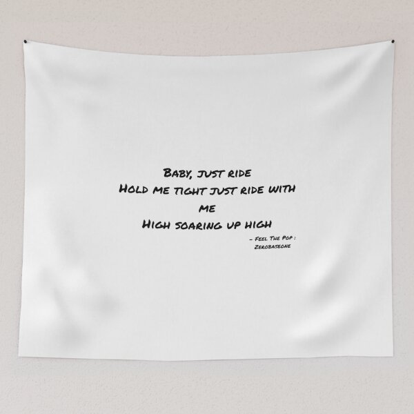 Item preview, Feel The Pop By Zerobaseone Lyrics designed and sold by ArtRaftPro.