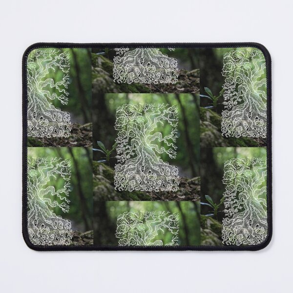Item preview, Witchy Dark Woodland with Old Oak Tree designed and sold by WildWoodlandWitch.