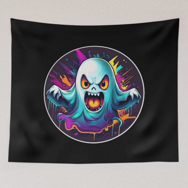 Item preview, Cartoon Angry Spooky Ghost designed and sold by Boxing Kangaroo Retail Company.