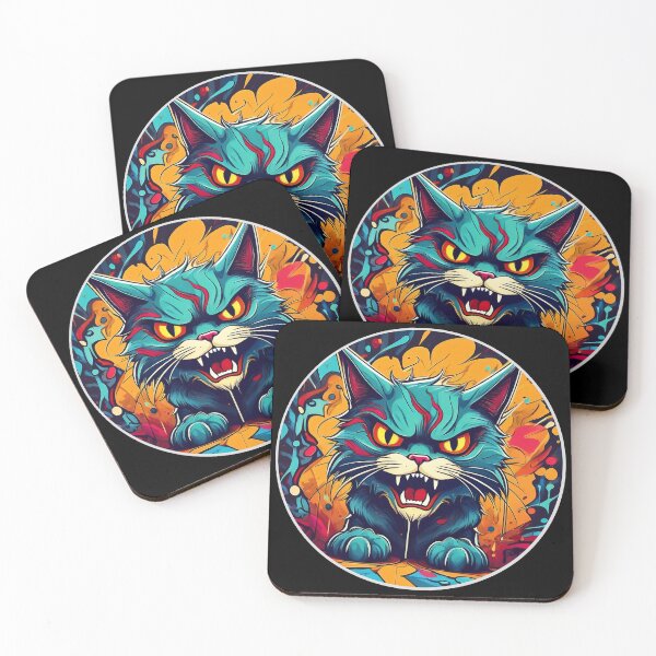 Item preview, Cartoon Angry Cat  designed and sold by Boxing Kangaroo Retail Company.