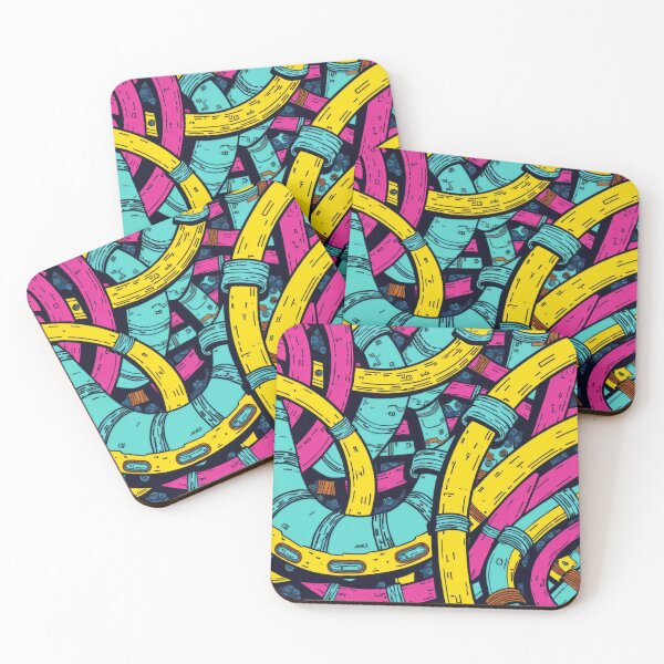 Item preview, Moebius Inspired,Cyberpunk Pattern, Pipes  designed and sold by Smash-420.