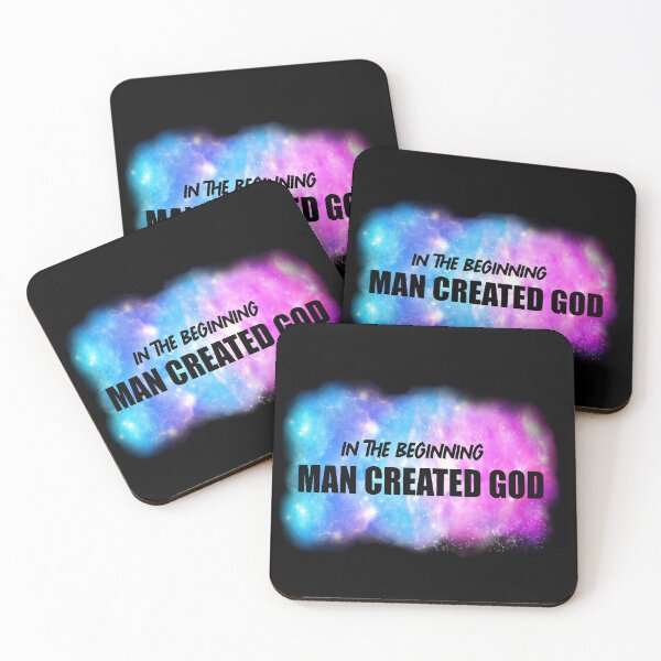 Item preview, In the beginning Man created God designed and sold by Twistedhaha.