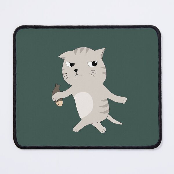 Item preview, Gray cat with a fish designed and sold by Beerich888.
