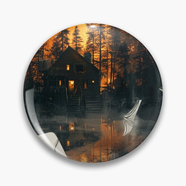 Item preview, Silhouette and full moon in the forest designed and sold by Guesso.