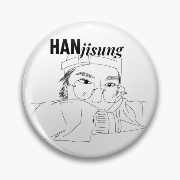 Item preview, Han Jisung - Black Lineart w/ name designed and sold by itsaiaaa.