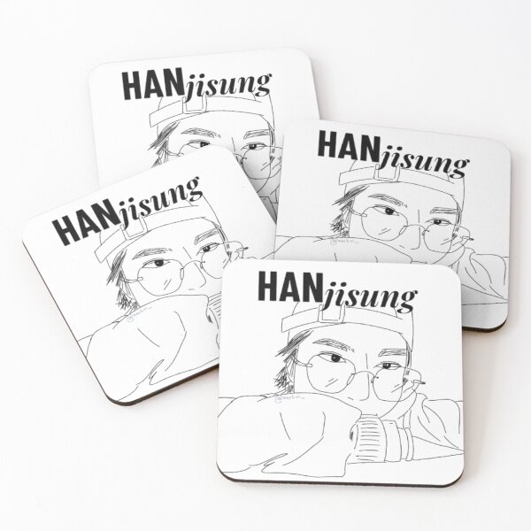 Item preview, Han Jisung - Black Lineart w/ name designed and sold by itsaiaaa.