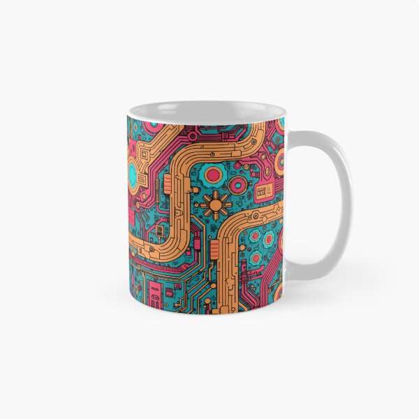 Item preview, Moebius Inspired,Cyberpunk Pattern, Rust Deco designed and sold by Smash-420.