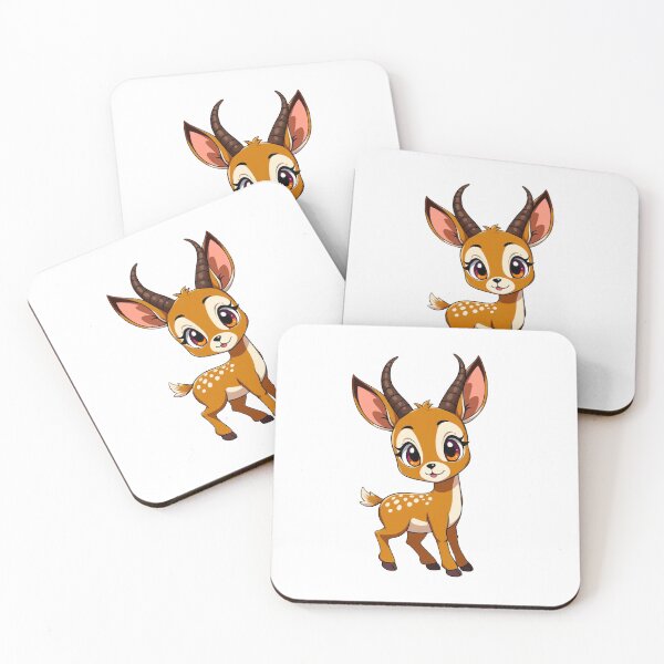 Item preview, Funny and Cute Anime Gazelle designed and sold by ThreeftlyPicks.