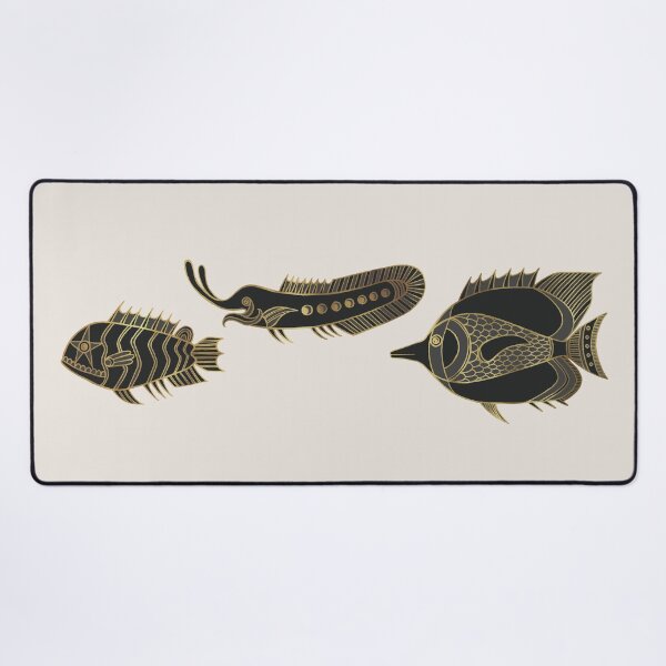 Item preview, Fantastical Fish 1 - Black and Gold designed and sold by Olooriel.
