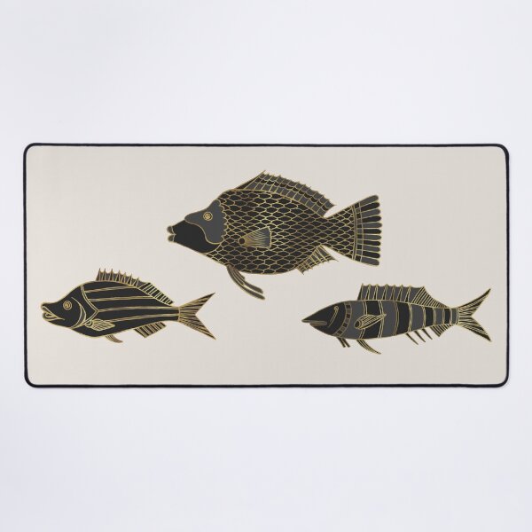 Item preview, Fantastical Fish 2 - Black and Gold designed and sold by Olooriel.