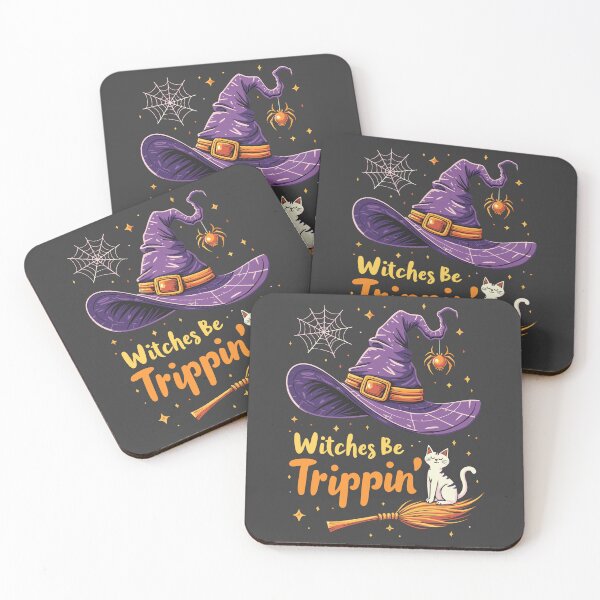 Item preview, Halloween Witch Design with Cat and Quote 2 designed and sold by InkCraftHouse.