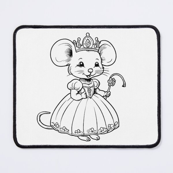 Item preview, Copy of Adorable Mouse in Princess Dress designed and sold by GeoSketchWear.