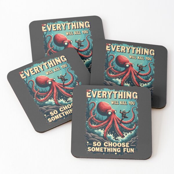 Item preview, Octopus Funny Quote designed and sold by InkCraftHouse.