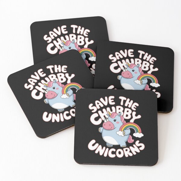 Item preview, Save The Chubby Unicorns Cute Rhino  designed and sold by HeadTurningArt.