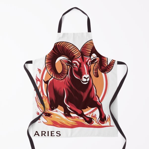 Item preview, Aries Zodiac Art | Dynamic Ram Symbol with Bold Energy designed and sold by Makabas.