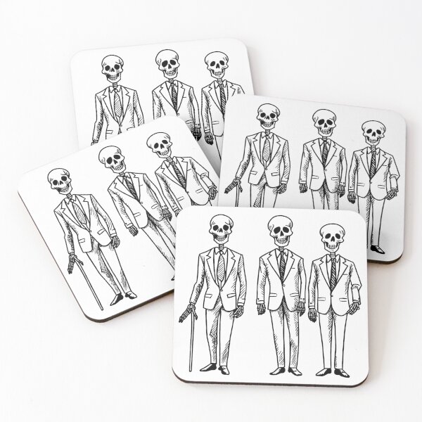 Item preview, Group of Skeletons in Suits designed and sold by GeoSketchWear.