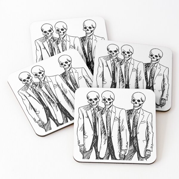 Item preview, Group of Skeletons in Suits designed and sold by GeoSketchWear.