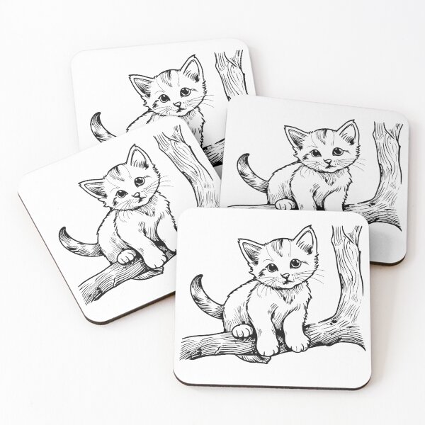 Item preview, Adorable Cat Relaxing in a Tree designed and sold by GeoSketchWear.