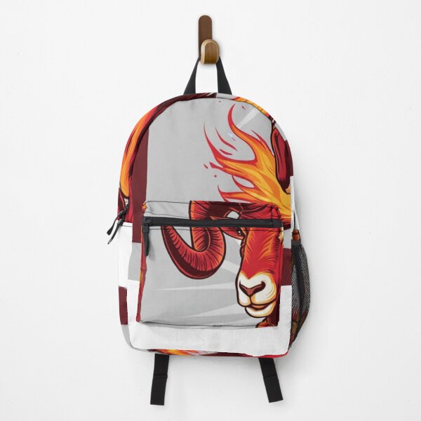 Item preview, Aries Zodiac Illustration | Fiery Ram with Astrological Symbols designed and sold by Makabas.