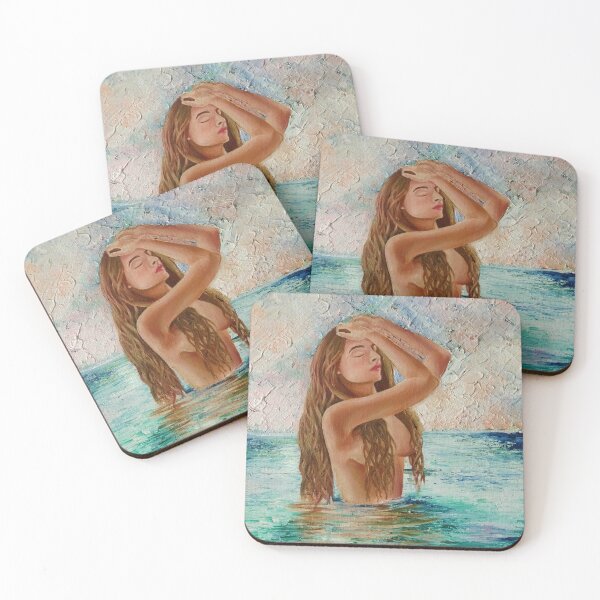 Item preview, Woman bathing in the lake designed and sold by DaminiSargam.